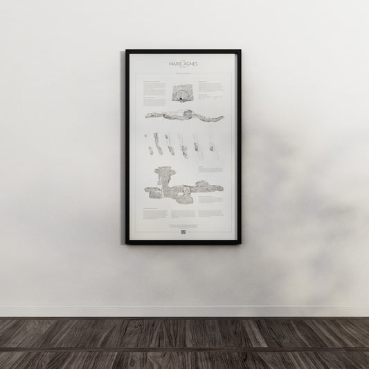 [LIMITED EDITION] Marie Agnes silver mine map, White Poster: 56x98cm
